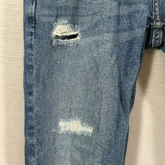 Hollister Jeans Mens 28 Skinny Epic Flex Medium Wash Cotton Pockets Distressed - Picture 4 of 10